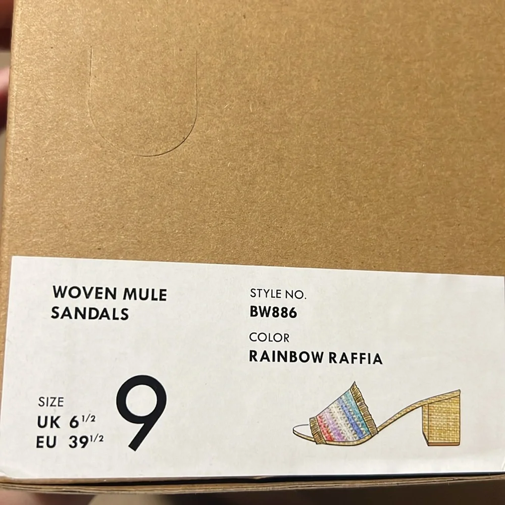 NWT J Crew Woven Mule Heel